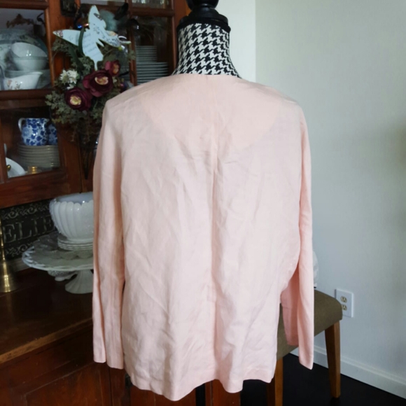 Ruby Rd. Linen Blend Blazer Size 16 - Picture 6 of 8